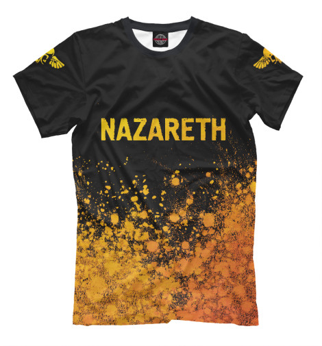 

Мужская футболка Nazareth Gold Gradient (брызги)