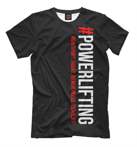 

Мужская футболка Powerlifting
