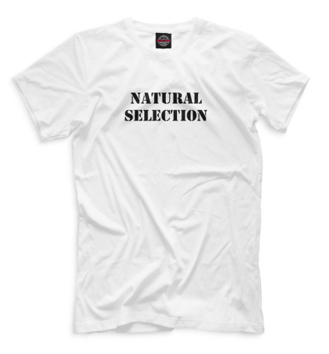 

Мужская футболка Natural Selection White