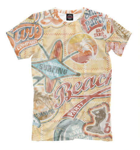 

Мужская футболка Surf Stickers