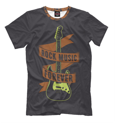 

Мужская футболка Rock music forever