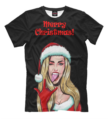 

Мужская футболка Снегурочка