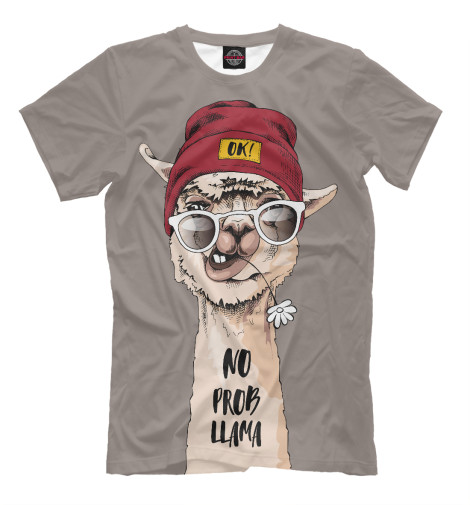 

Мужская футболка Лама