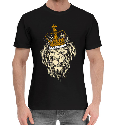

Мужская хлопковая футболка Лев