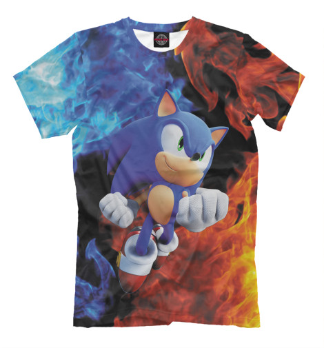 Мужская футболка Sonic, Соник в кино  - купить