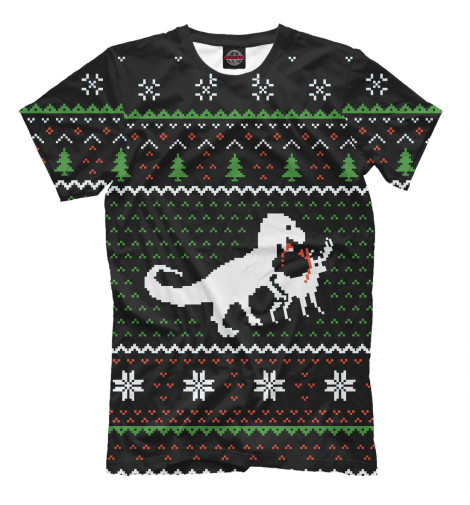

Мужская футболка Свитер с оленями