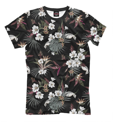 

Мужская футболка Белые цветы
