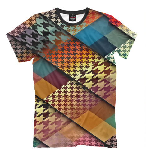 

Мужская футболка Лоскутное шитье