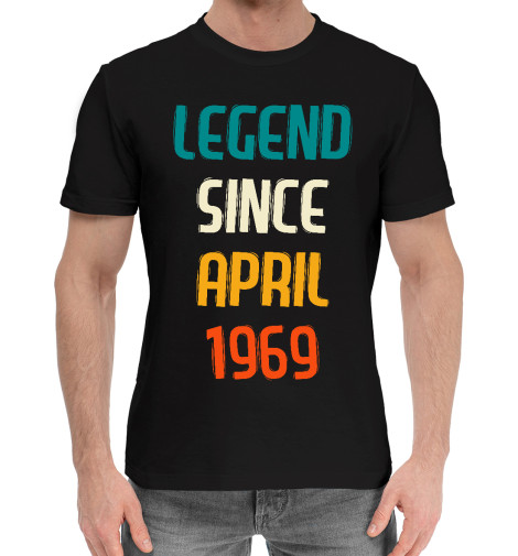 

Мужская хлопковая футболка Legend Since April 1969