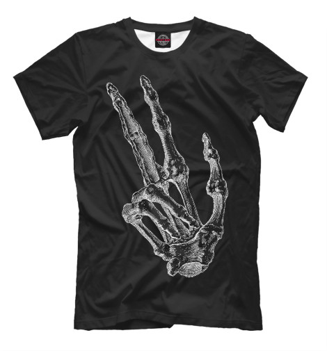 

Мужская футболка Рука скелета - всё круто