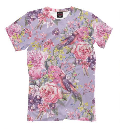 Мужская футболка Садовые цветы, Цветы  - купить