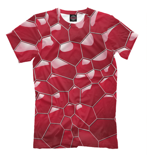 

Мужская футболка Соты 3D