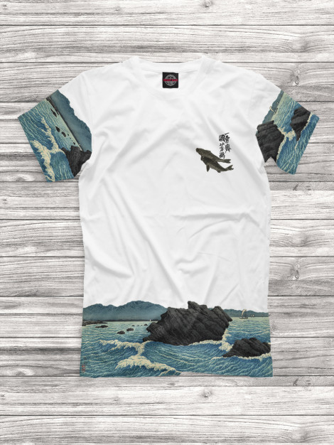 

Мужская футболка Японское море