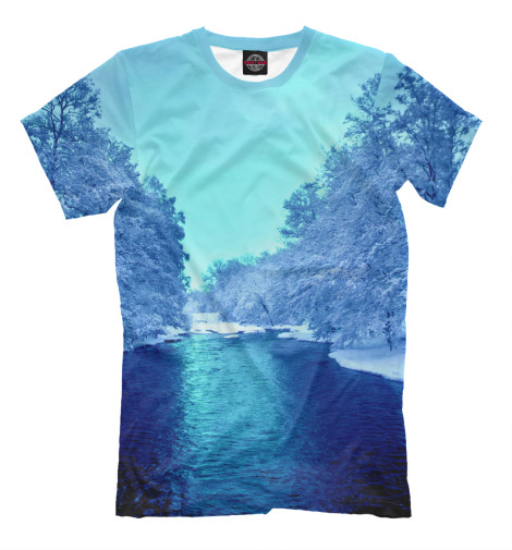 

Мужская футболка Зима