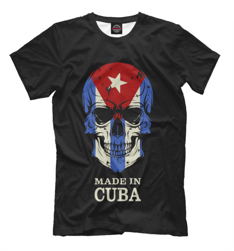 Мужская футболка Made in Cuba, Черепа  - купить