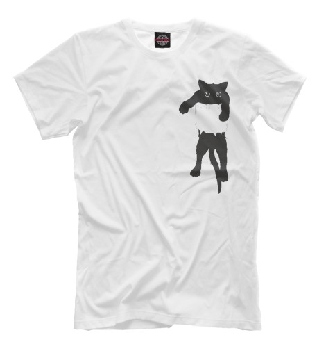 

Мужская футболка Кися в кармане