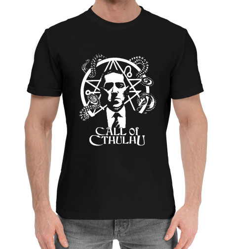 

Мужская хлопковая футболка Зов Ктулху - Говард Лавкраф