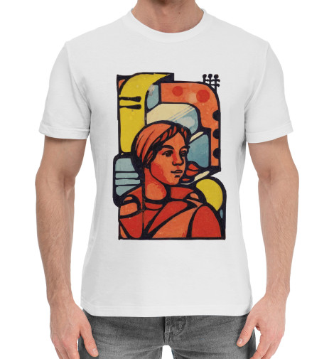 

Мужская хлопковая футболка Работница