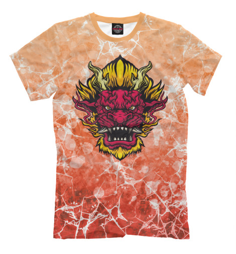 

Мужская футболка Красный дракон