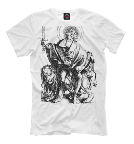 

Мужская футболка Оседлавщий льва