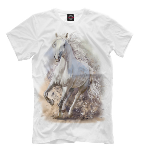

Мужская футболка Белая лошадь