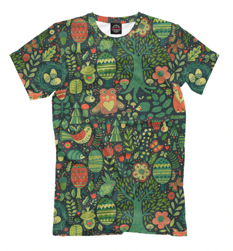 

Мужская футболка Животные в лесу