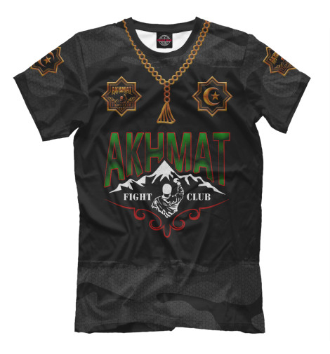 Мужская футболка Ахмат, Akhmat Fight Club  - купить