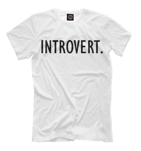 

Мужская футболка Introvert.