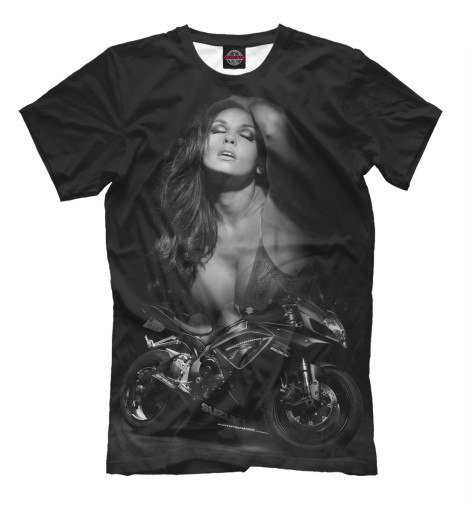 

Мужская футболка Motorcycles and girls forever