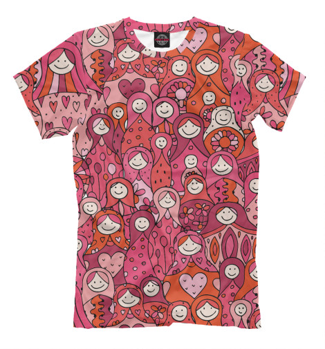 

Мужская футболка Весёлые матрешки