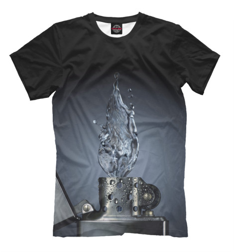 

Мужская футболка Зажигалка с водой