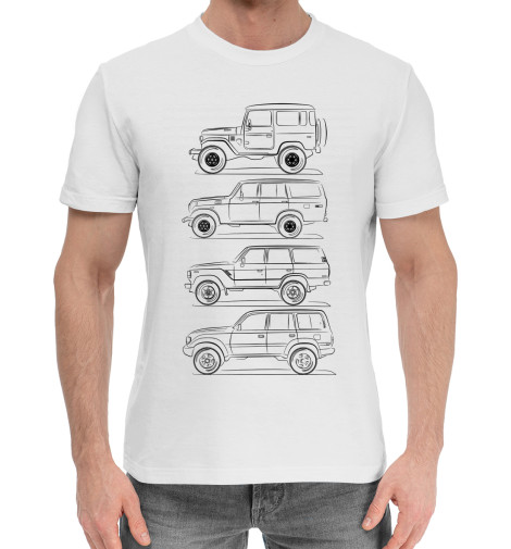 

Мужская хлопковая футболка Land Cruiser FJ