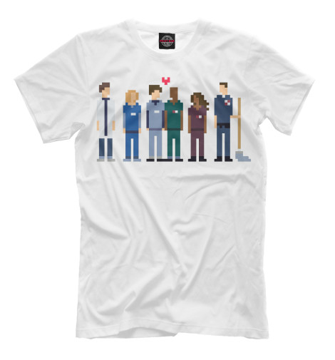 

Мужская футболка Пиксель scrubs