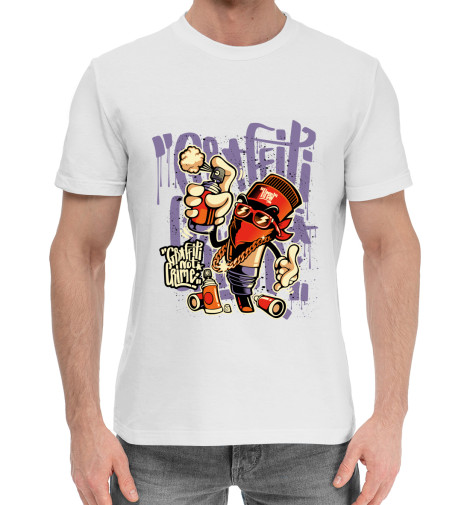 

Мужская хлопковая футболка Граффити