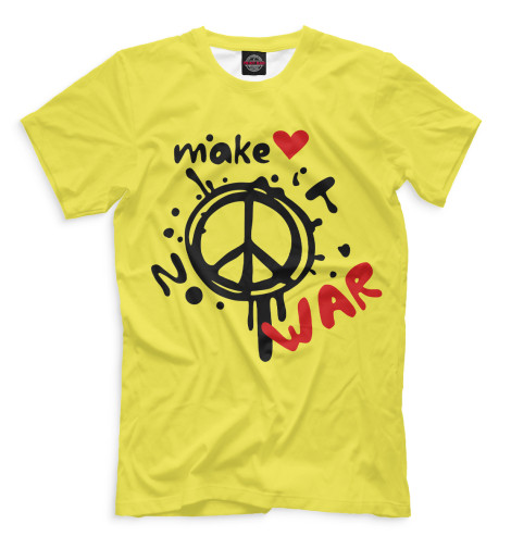

Мужская футболка Make love not war