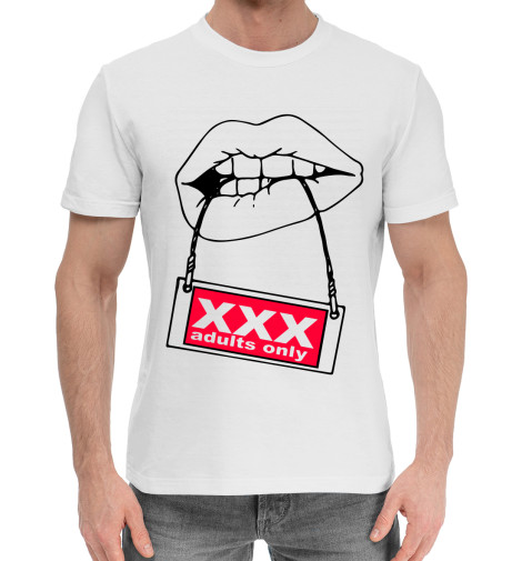 

Мужская хлопковая футболка Губы