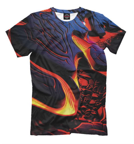 

Мужская футболка Неоновая лава