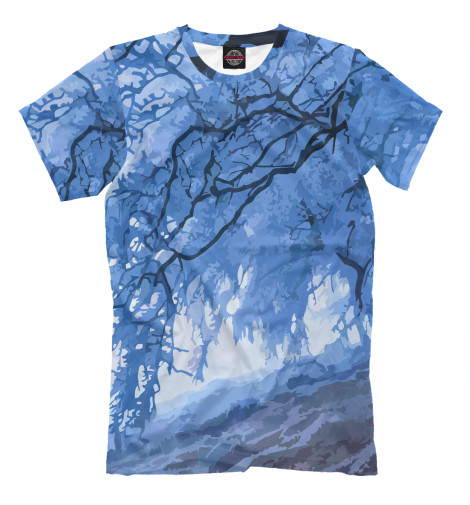 

Мужская футболка Ice forest