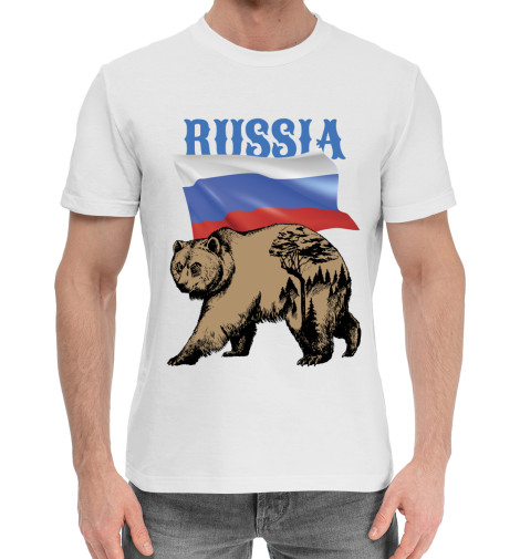 

Мужская хлопковая футболка Россия