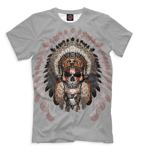 

Мужская футболка Череп шамана
