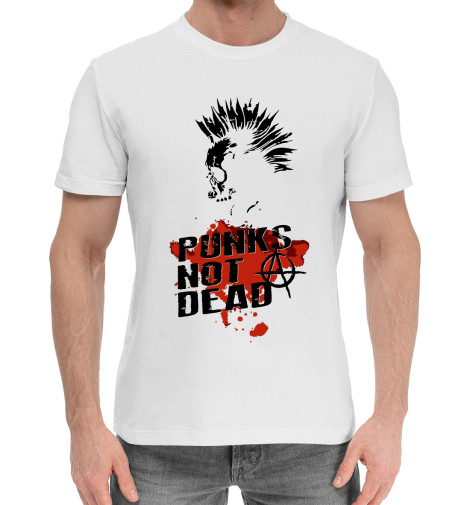 

Мужская хлопковая футболка Punks not dead
