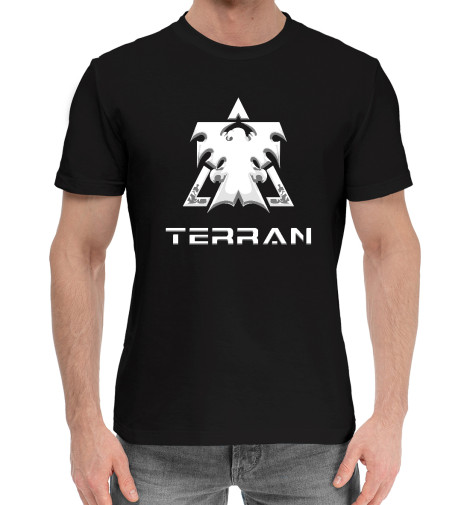 

Мужская хлопковая футболка StarCraft II Terran