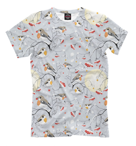 

Мужская футболка Winter Birds