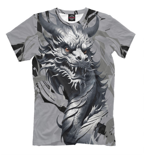 

Мужская футболка Графитовый дракон