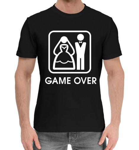 

Мужская хлопковая футболка Game over