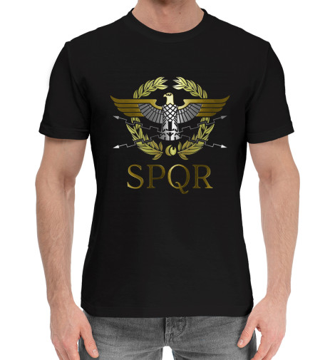 

Мужская хлопковая футболка SPQR