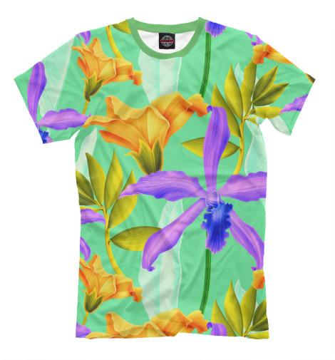 

Мужская футболка Яркие цветы