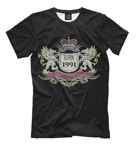 

Мужская футболка BORN 1991