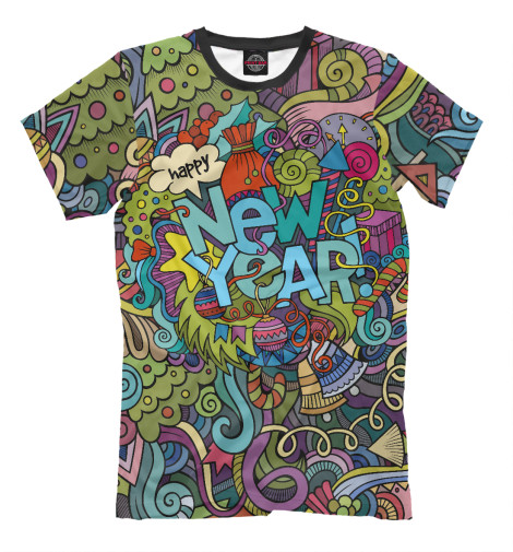 

Мужская футболка New Year