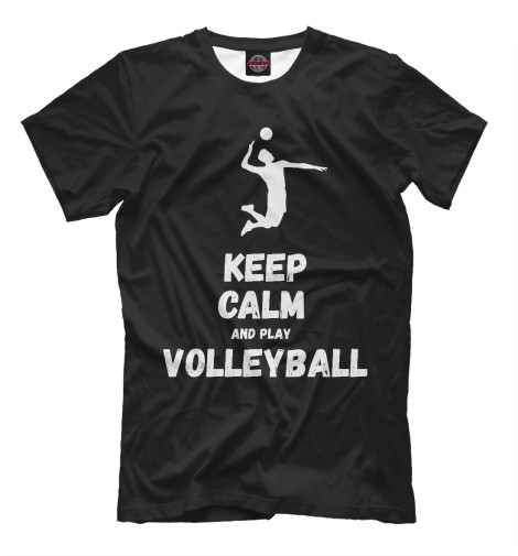 

Мужская футболка Keep calm and play volleyball